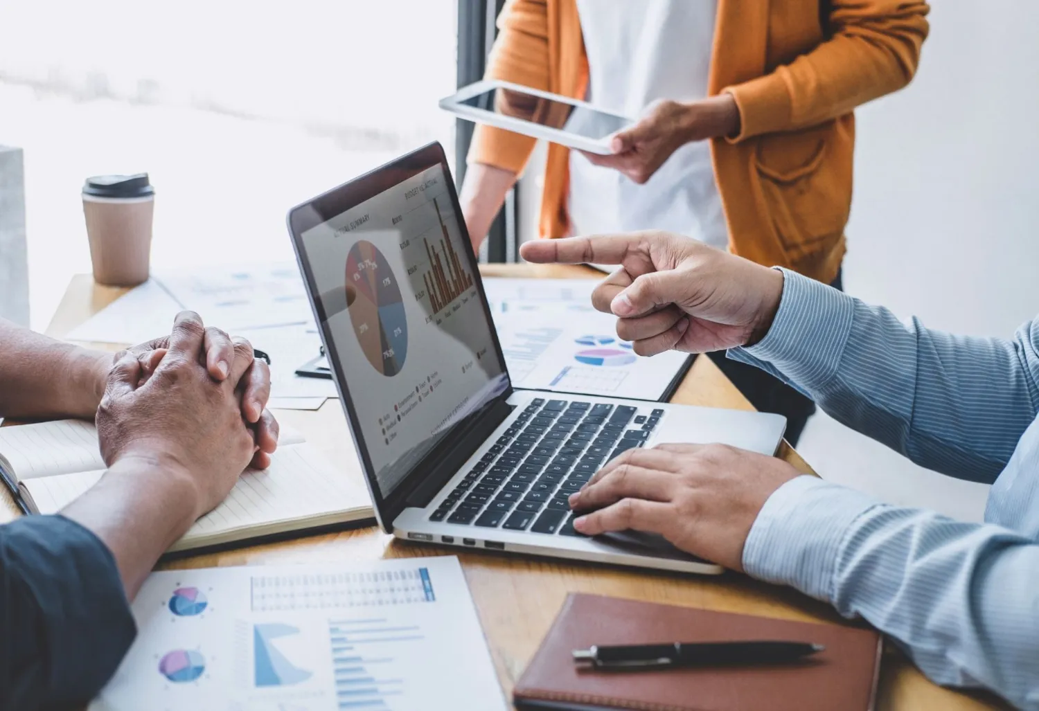 working on analytics